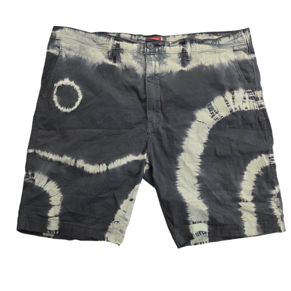 Levis XX Chino Shorts Tie Dyed Blue Gray White Standard Taper Mens Size 40